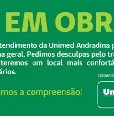 Pronto Atendimento da Unimed Andradina está em obras 